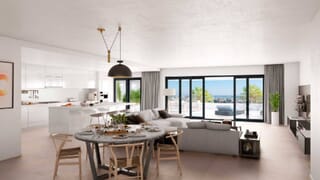 Modern apartment in Estepona - living room