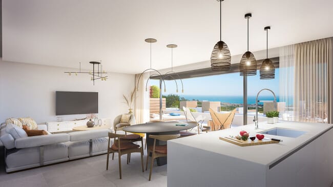 Luxury apartments with beautiful views in Cabopino, Marbella East
