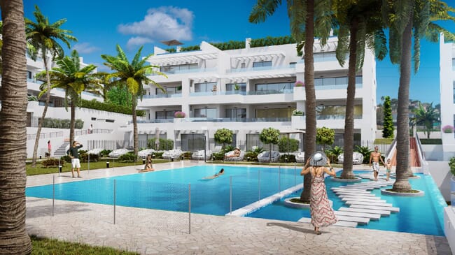 Residential complex just 500 meters from the beach, Arroyo Enmedio