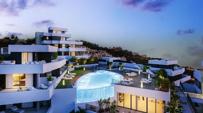 Fantastic apartments with the sea and mountain view, Altos de Los Monteros