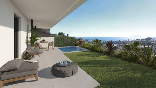 Townhouses with a beautiful view of the African coast, Bahia de las Rocas