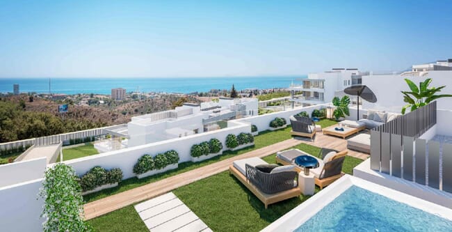 Modernos apartamentos rodeados de naturaleza en Marbella Este