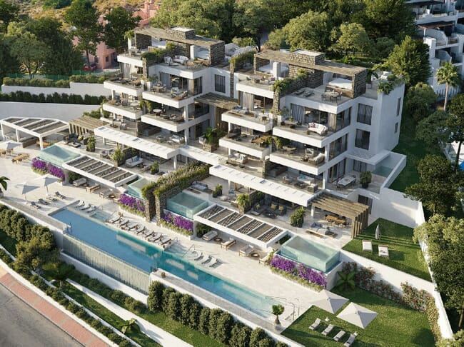 Luxurious boutique development of 16 apartments in La Cala de Mijas, Costa del Sol, Spain