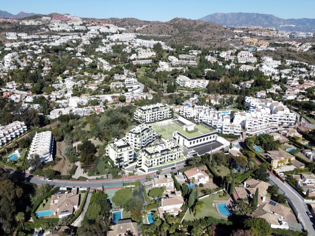 Unique concept of the complex with on-site rental management and sports club in Mijas Costa