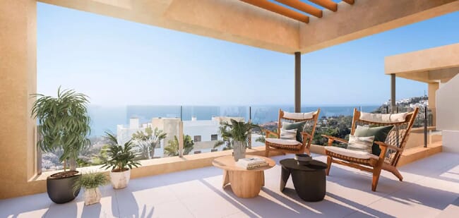 New built apartments with spectacular views, Benalmadena