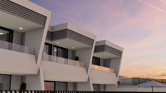 Casas adosadas de nueva construcción con diseño moderno, Mijas Costa
