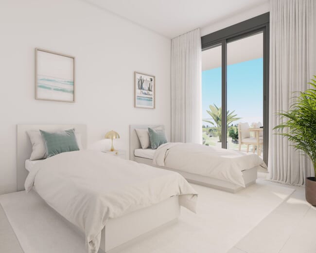Nueva promoción de apartamentos y áticos con espectaculares vistas al mar y al golf, Doña Julia