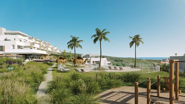 Nueva promoción de apartamentos y áticos con espectaculares vistas al mar y al golf, Doña Julia