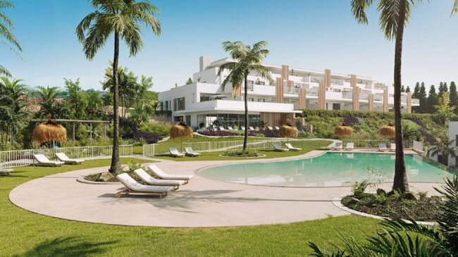 Nueva promoción de apartamentos y áticos con espectaculares vistas al mar y al golf, Doña Julia