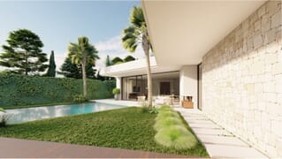 Parcela en Los Olivos, Cabopino, con proyecto de villa de Carlos Lamas