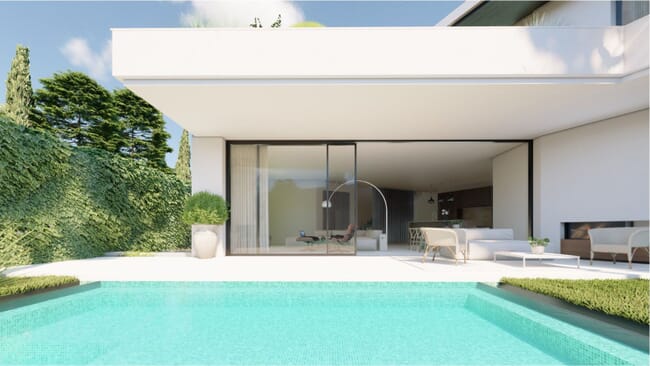 Parcela en Los Olivos, Cabopino, con proyecto de villa de Carlos Lamas