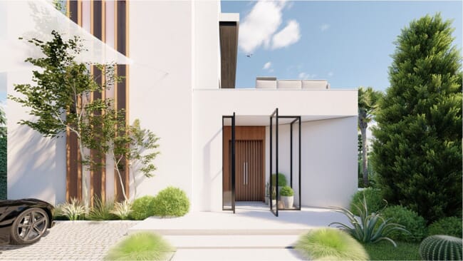 Parcela en Los Olivos, Cabopino, con proyecto de villa de Carlos Lamas