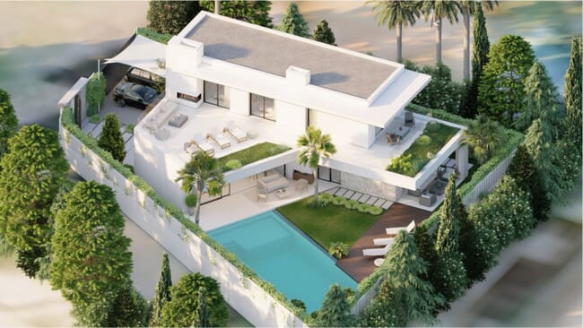 Parcela en Los Olivos, Cabopino, con proyecto de villa de Carlos Lamas