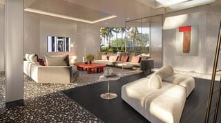 Karl Lagerfeld view of a living room in an exclusive house on the Golden Mile in Marbella